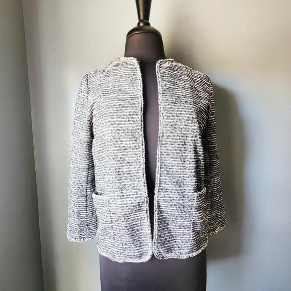 *NWT* Max Studio Striped Heathered Cardigan - Picture 1 of 6